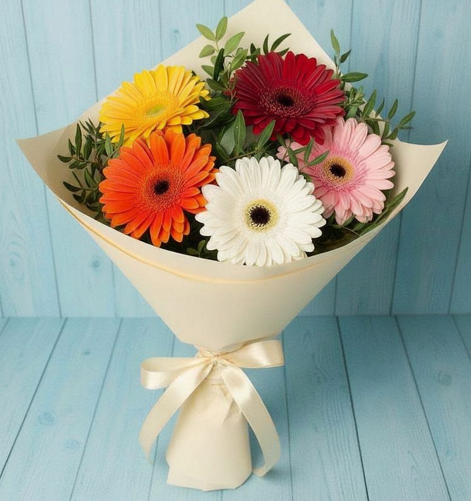 Букет цветов из: Герберы в Реммаш