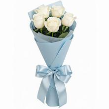 Букет 5 Белых роз Проуд в Реммаш