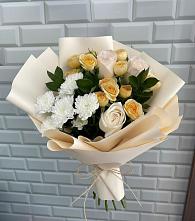 Букет цветов из:  Розы и Хризантемы #REPLACE_PRED# Реммаш