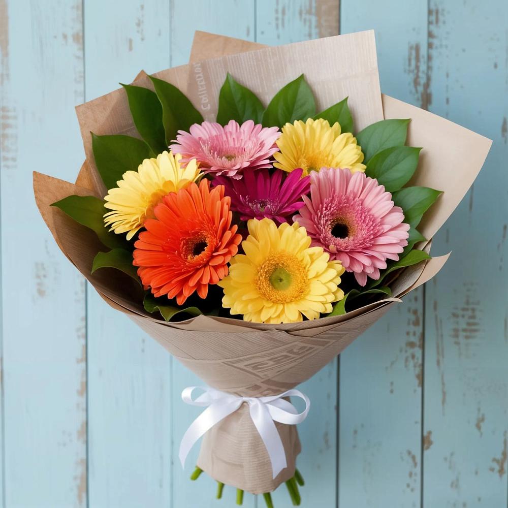 Букет цветов из: Герберы в Реммаш