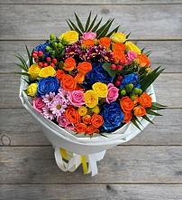 Букет цветов из:  Розы и Хризантемы #REPLACE_PRED# Реммаш