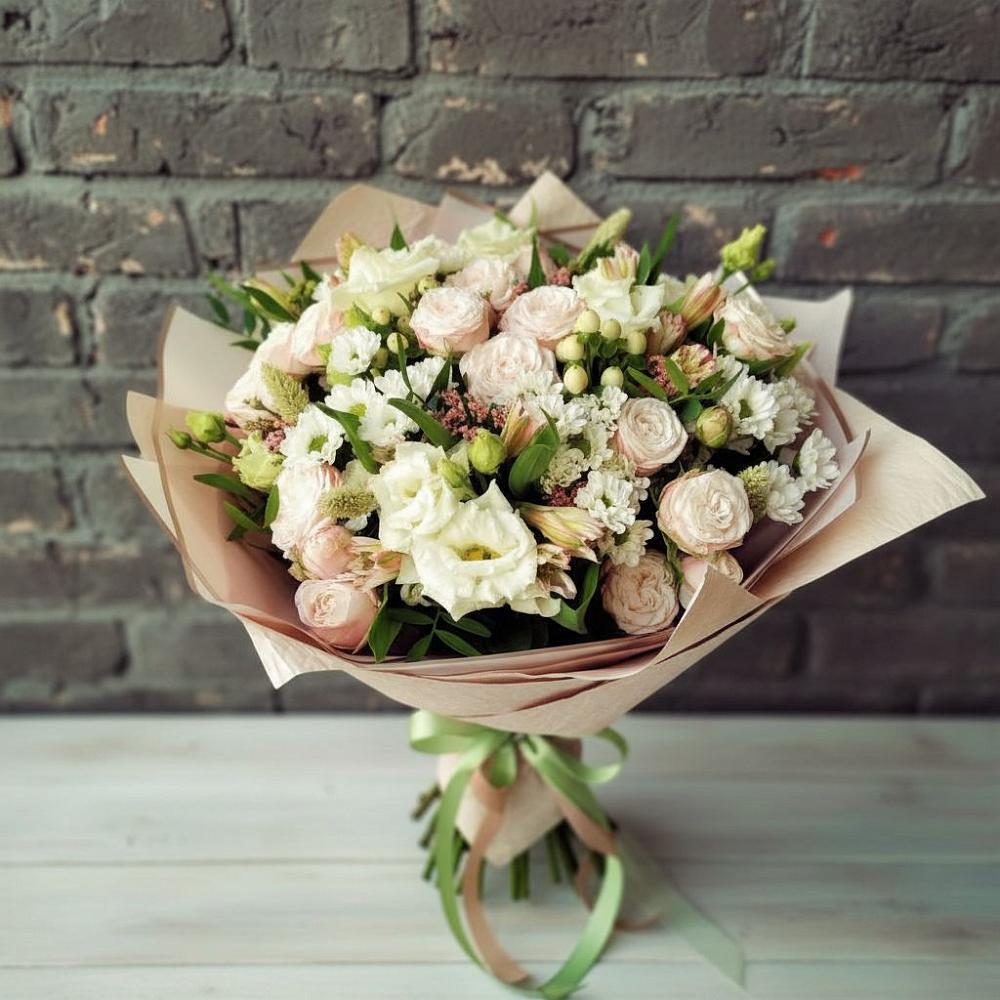 Букет цветов из: Альстромерии, Розы и Хризантемы в Реммаш