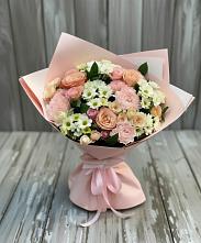 Букет цветов из:  Гвоздики, Розы и Хризантемы #REPLACE_PRED# Реммаш