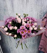 Букет цветов из:  Розы и Хризантемы #REPLACE_PRED# Реммаш