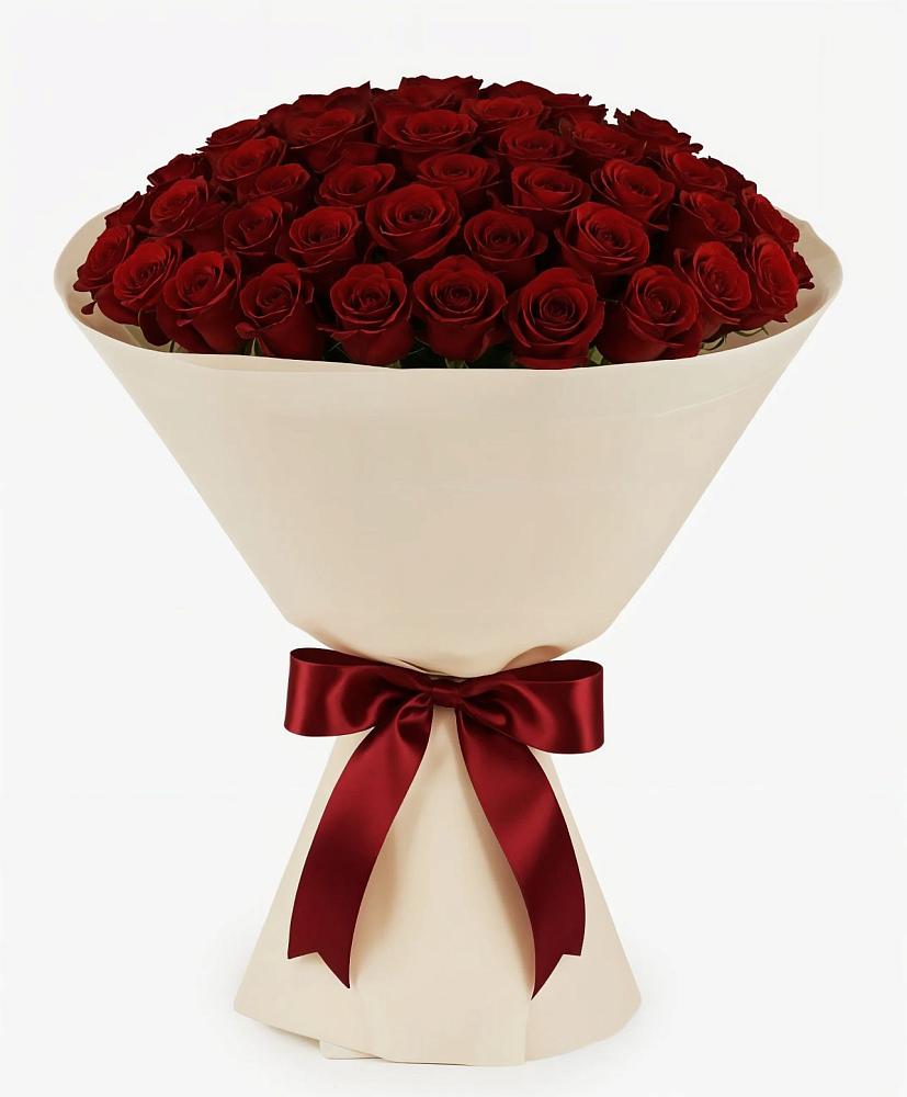 Букет 101 Бордовая роза Блэк Бакарра в Реммаш